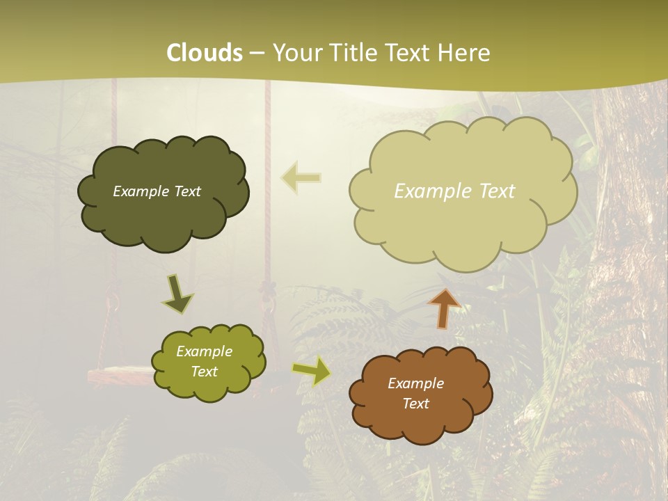 Ilustracja Noc Drewniany PowerPoint Template