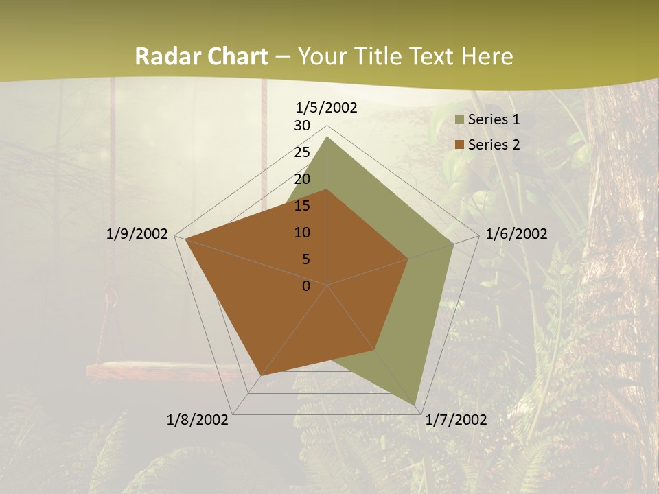 Ilustracja Noc Drewniany PowerPoint Template