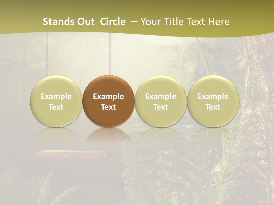 Ilustracja Noc Drewniany PowerPoint Template