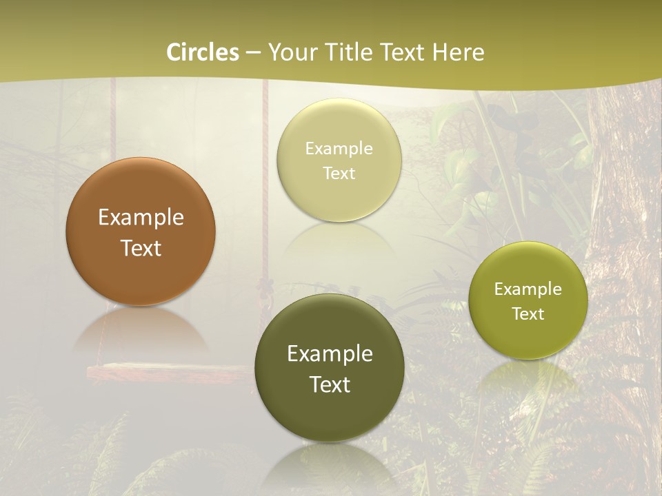 Ilustracja Noc Drewniany PowerPoint Template