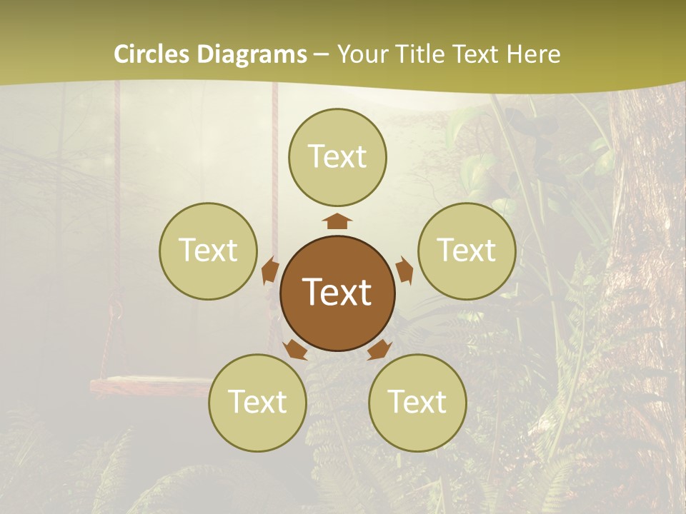 Ilustracja Noc Drewniany PowerPoint Template