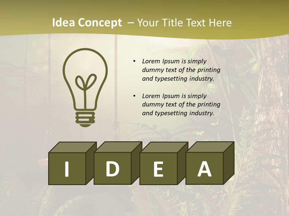 Ilustracja Noc Drewniany PowerPoint Template