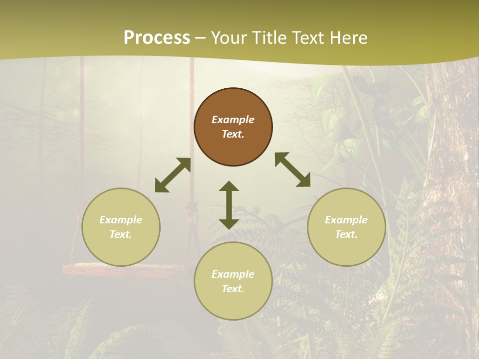 Ilustracja Noc Drewniany PowerPoint Template