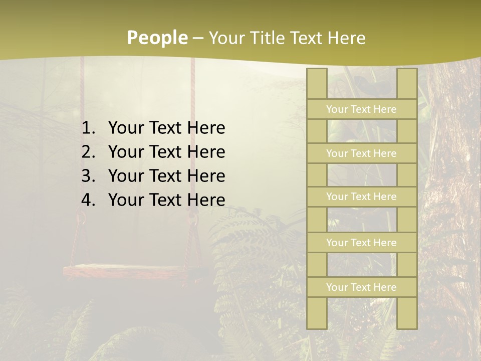 Ilustracja Noc Drewniany PowerPoint Template