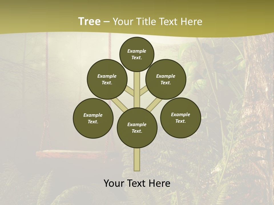 Ilustracja Noc Drewniany PowerPoint Template