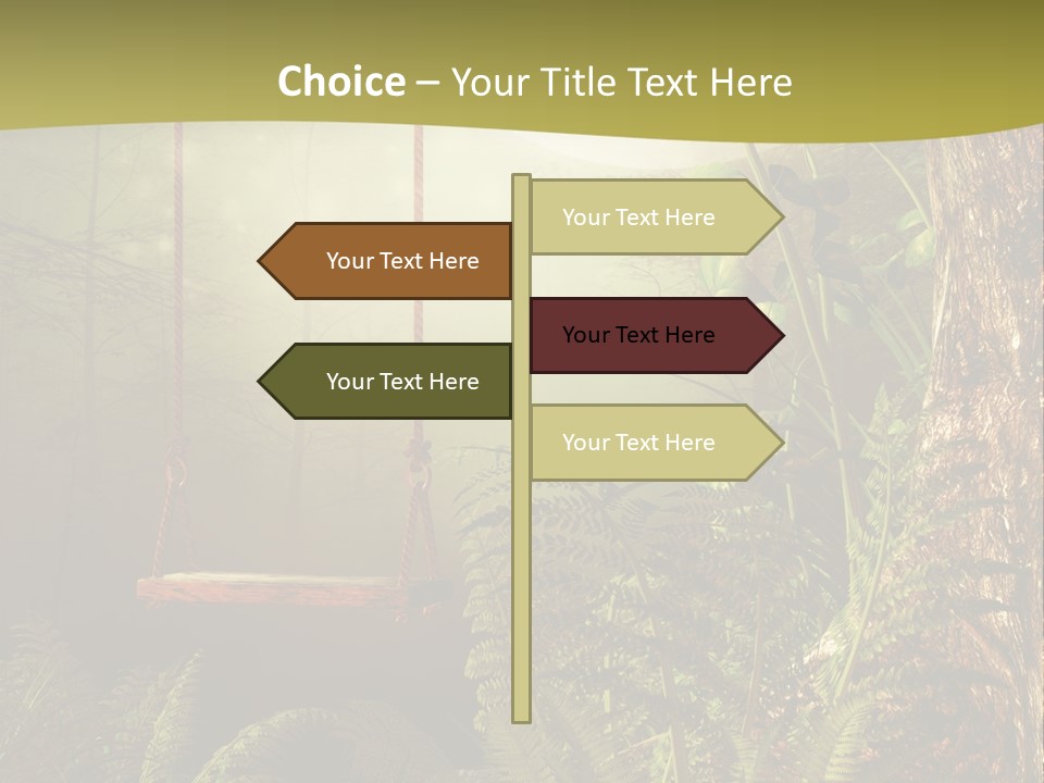 Ilustracja Noc Drewniany PowerPoint Template