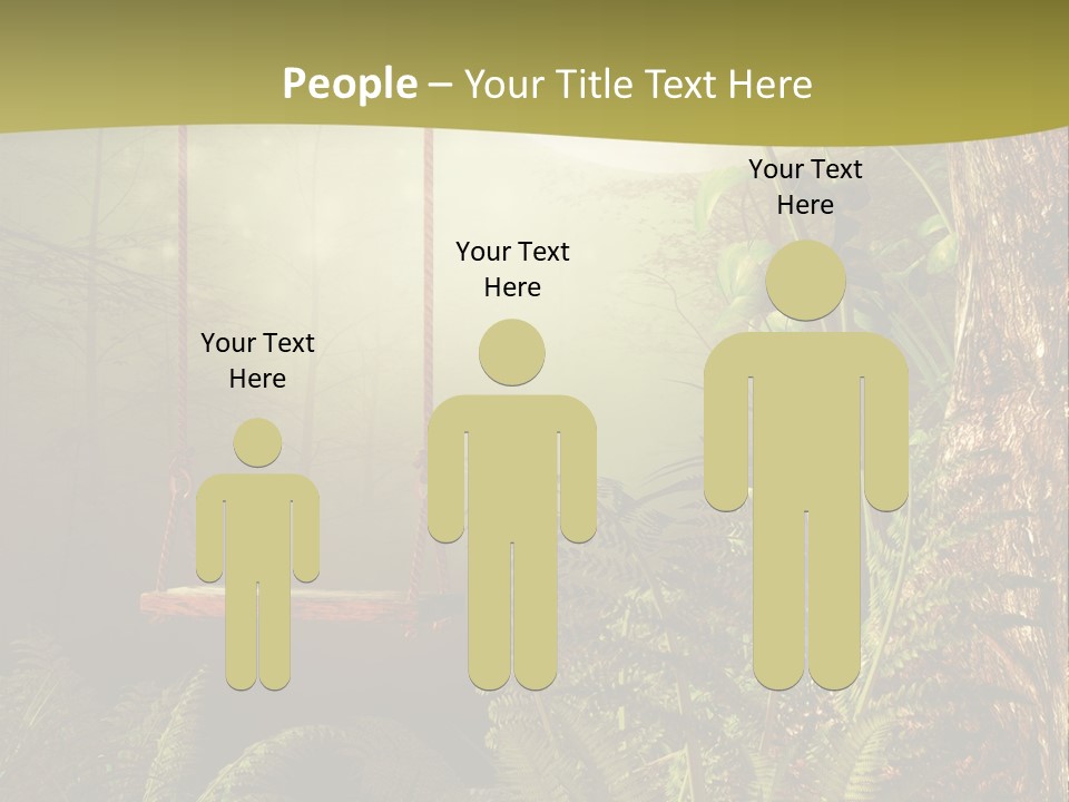 Ilustracja Noc Drewniany PowerPoint Template