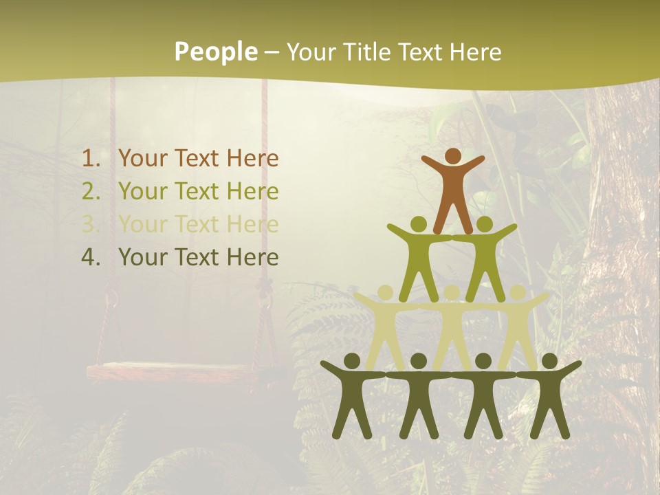 Ilustracja Noc Drewniany PowerPoint Template