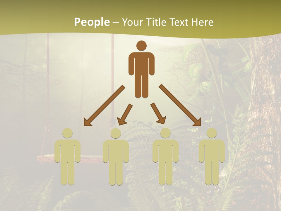 Ilustracja Noc Drewniany PowerPoint Template