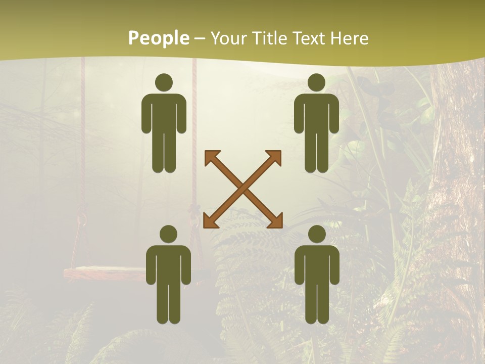 Ilustracja Noc Drewniany PowerPoint Template