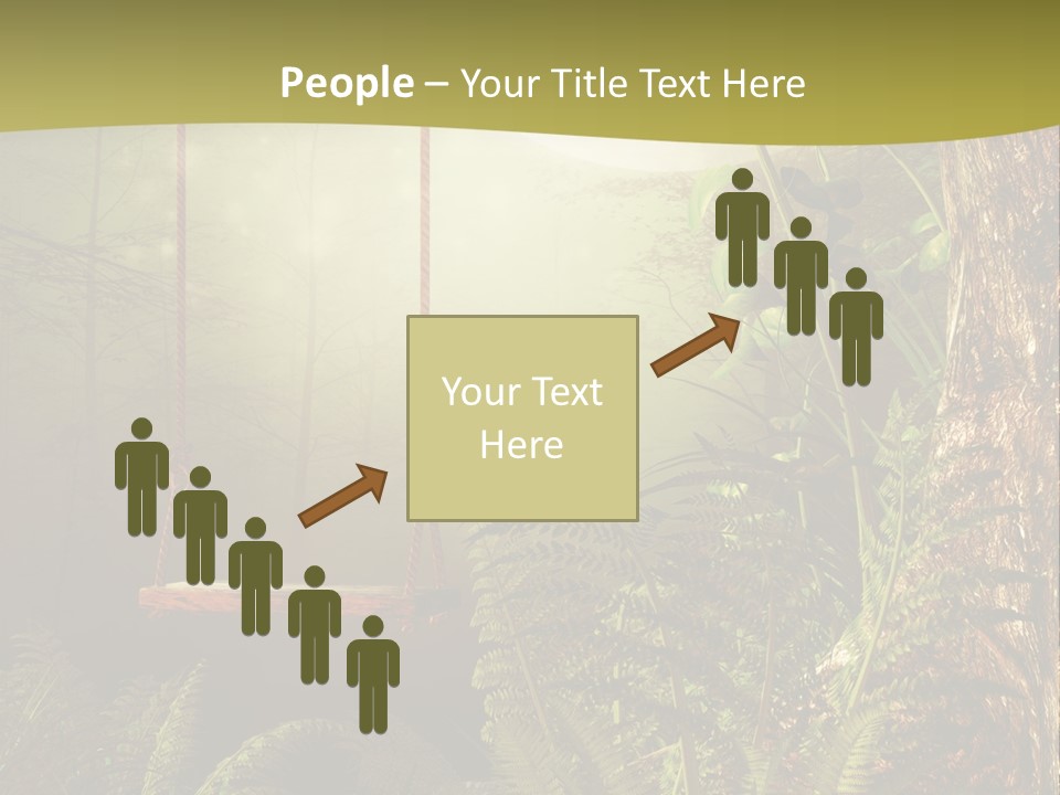 Ilustracja Noc Drewniany PowerPoint Template