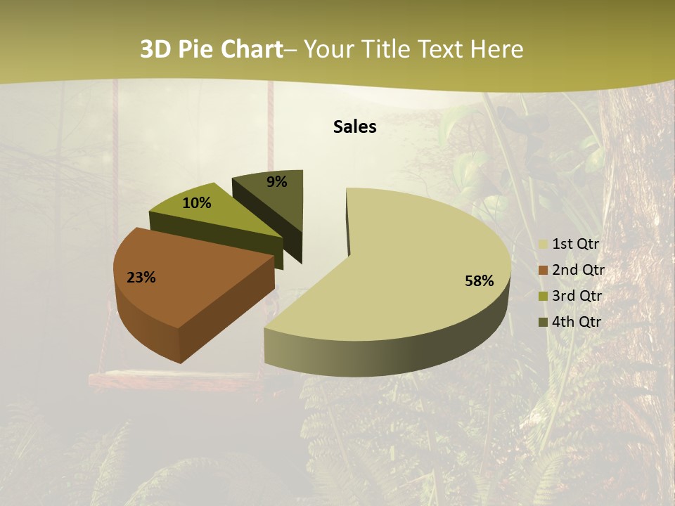 Ilustracja Noc Drewniany PowerPoint Template