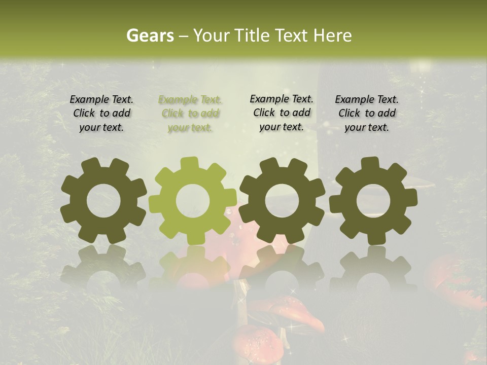 Ciemny Ilustracja Lato PowerPoint Template