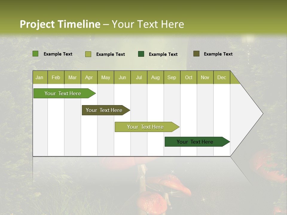 Ciemny Ilustracja Lato PowerPoint Template