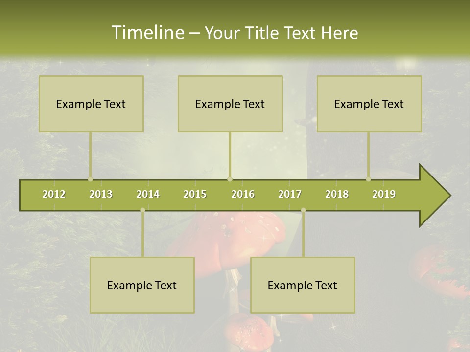 Ciemny Ilustracja Lato PowerPoint Template