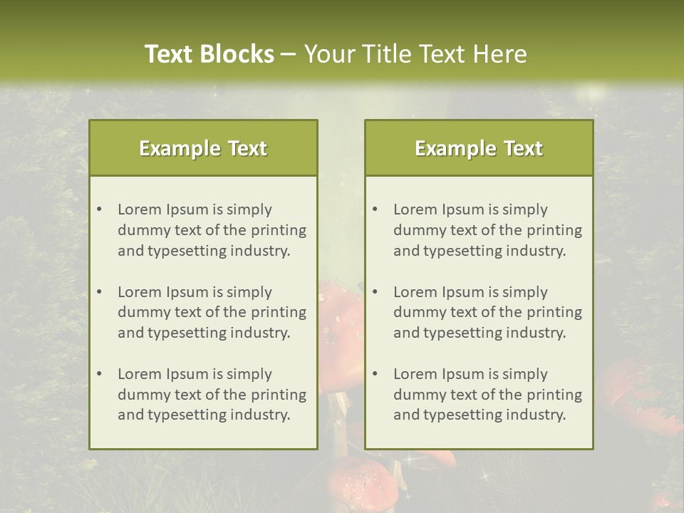 Ciemny Ilustracja Lato PowerPoint Template