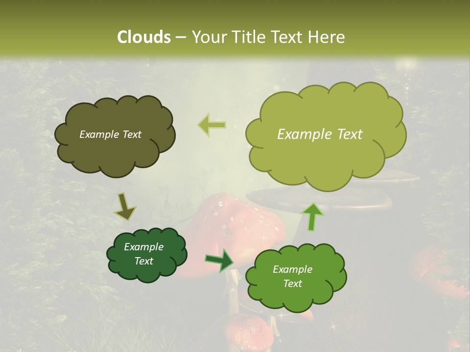 Ciemny Ilustracja Lato PowerPoint Template