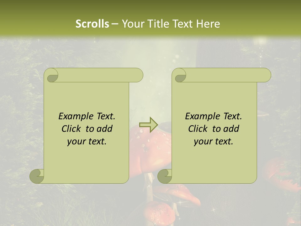 Ciemny Ilustracja Lato PowerPoint Template
