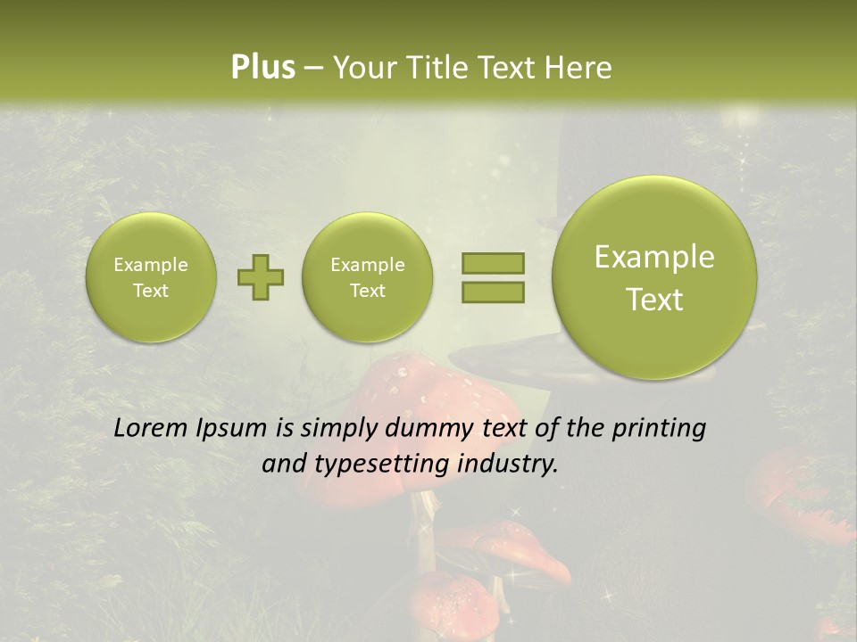 Ciemny Ilustracja Lato PowerPoint Template