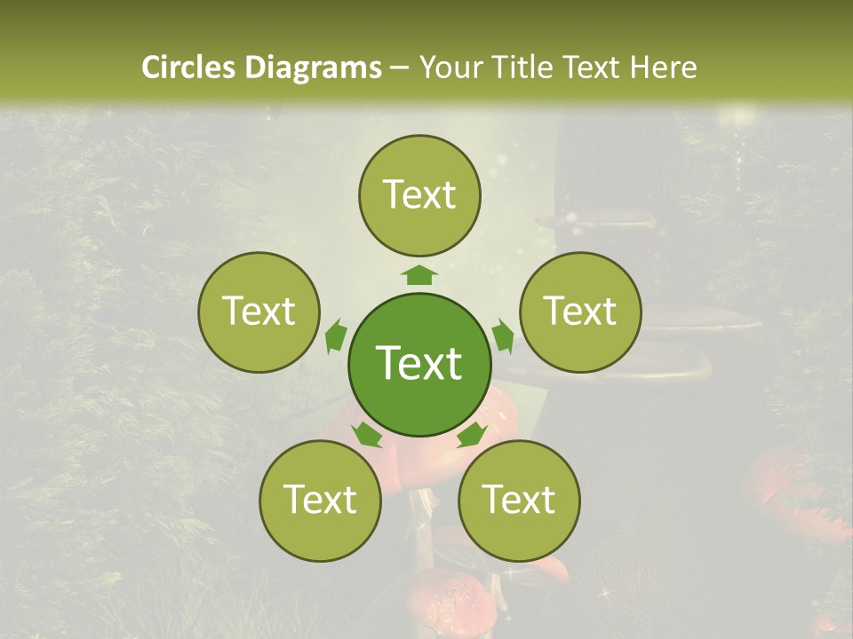 Ciemny Ilustracja Lato PowerPoint Template