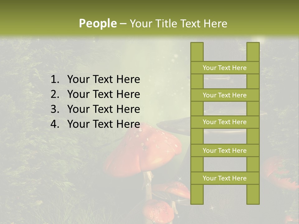 Ciemny Ilustracja Lato PowerPoint Template