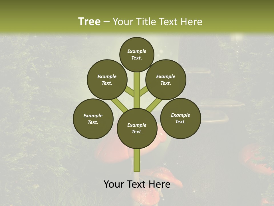 Ciemny Ilustracja Lato PowerPoint Template