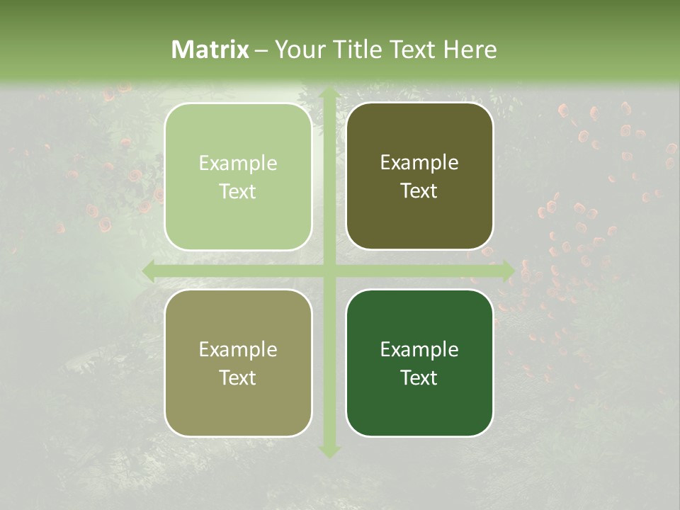 Kwiat Ciemny Drewniany PowerPoint Template