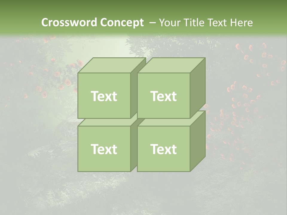 Kwiat Ciemny Drewniany PowerPoint Template