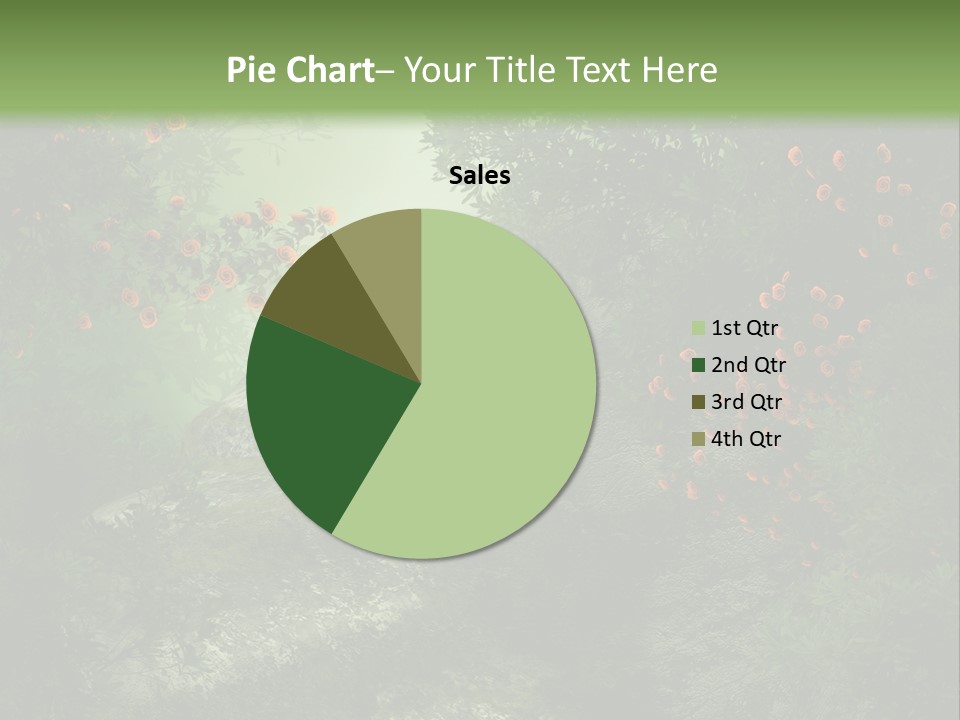 Kwiat Ciemny Drewniany PowerPoint Template