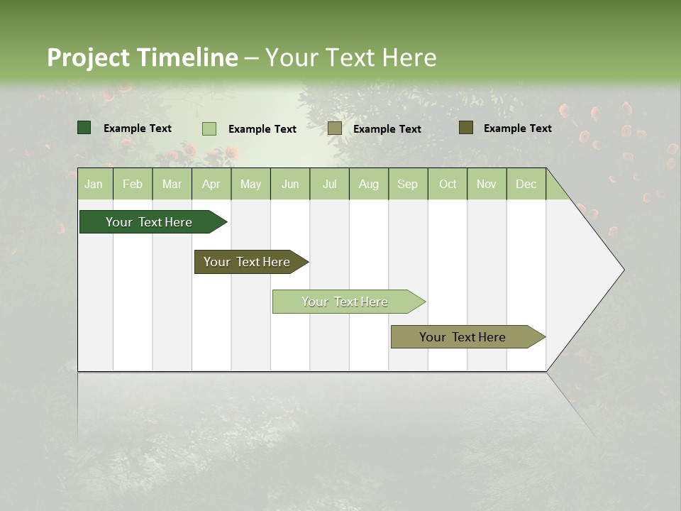 Kwiat Ciemny Drewniany PowerPoint Template