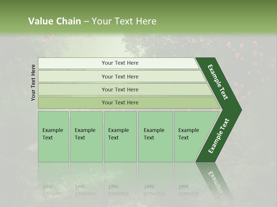 Kwiat Ciemny Drewniany PowerPoint Template