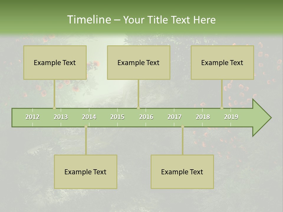 Kwiat Ciemny Drewniany PowerPoint Template