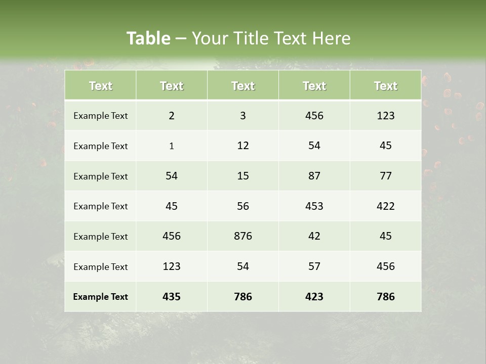 Kwiat Ciemny Drewniany PowerPoint Template