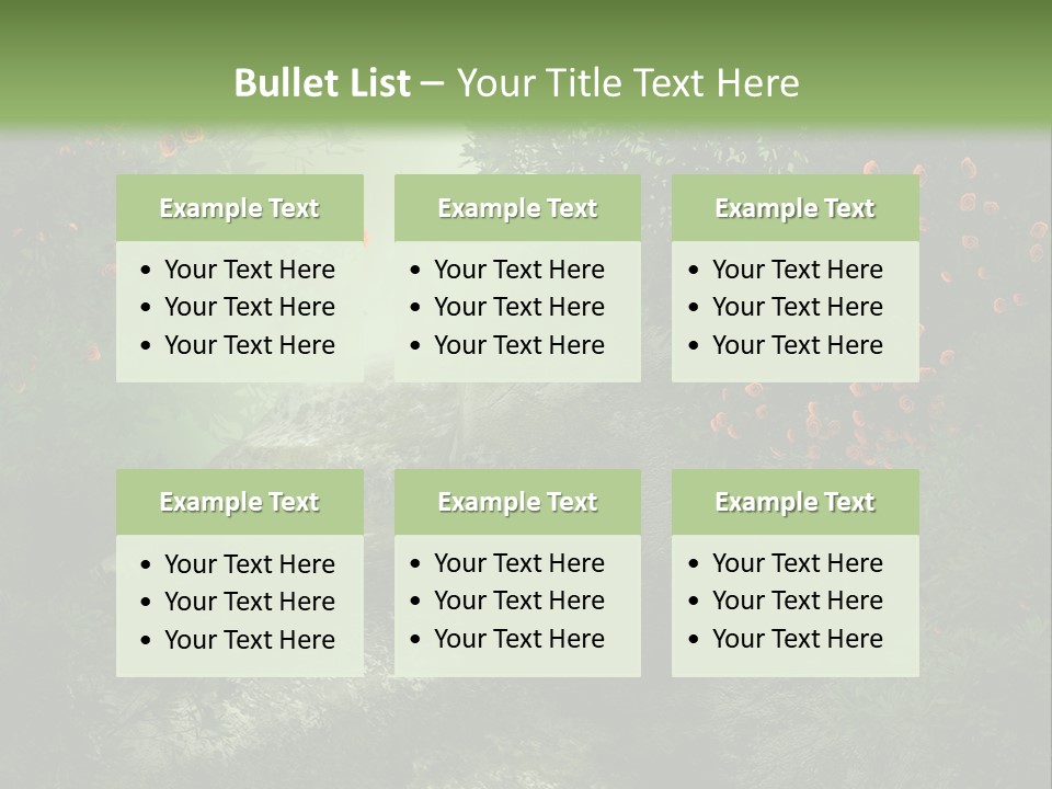 Kwiat Ciemny Drewniany PowerPoint Template