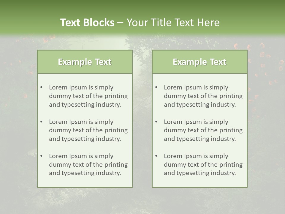 Kwiat Ciemny Drewniany PowerPoint Template