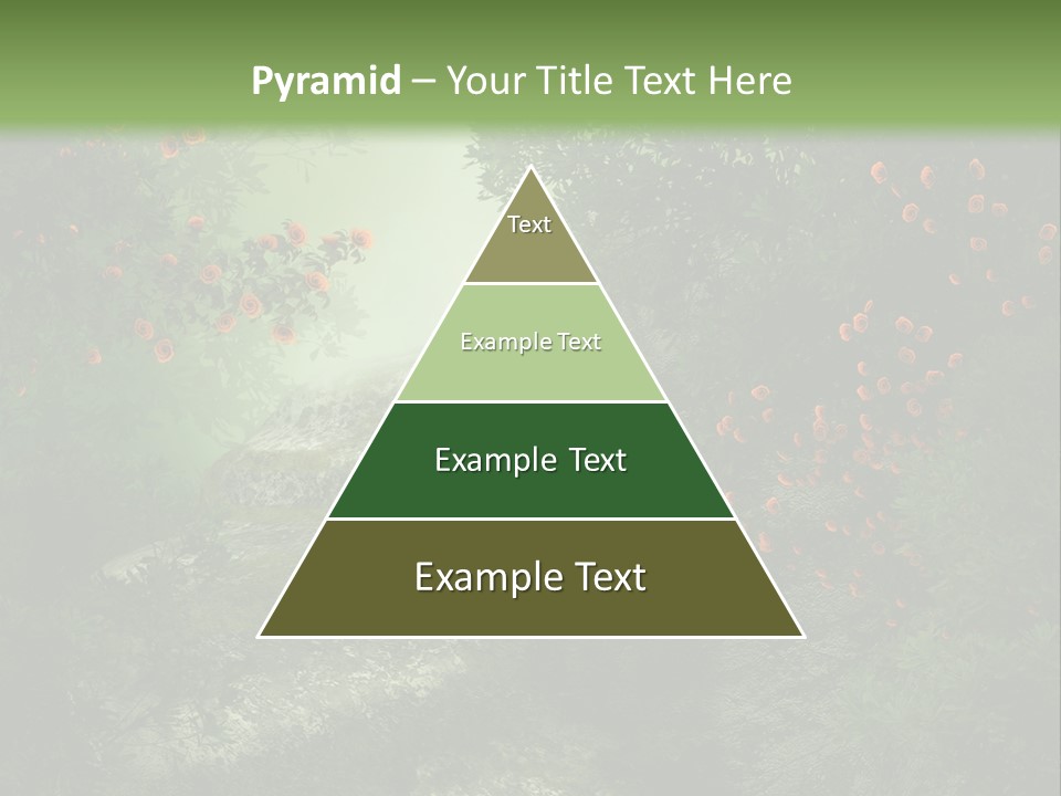 Kwiat Ciemny Drewniany PowerPoint Template