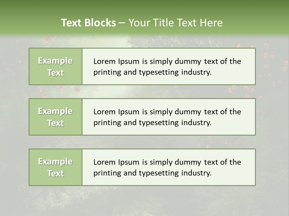 Kwiat Ciemny Drewniany PowerPoint Template
