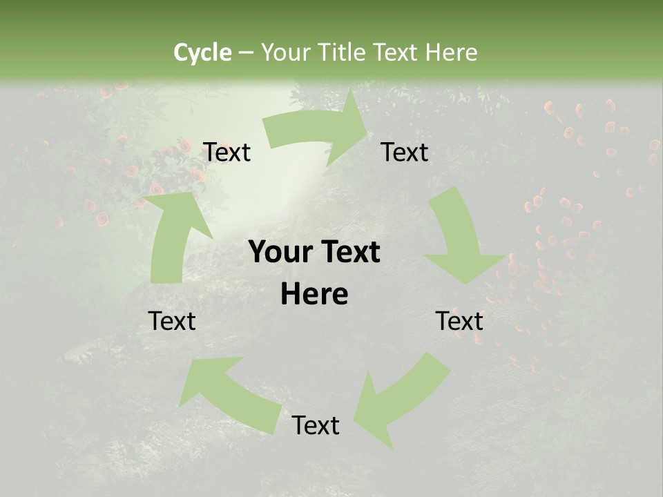 Kwiat Ciemny Drewniany PowerPoint Template
