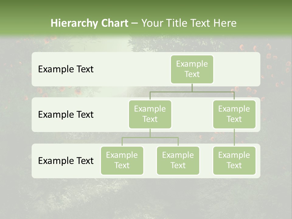 Kwiat Ciemny Drewniany PowerPoint Template