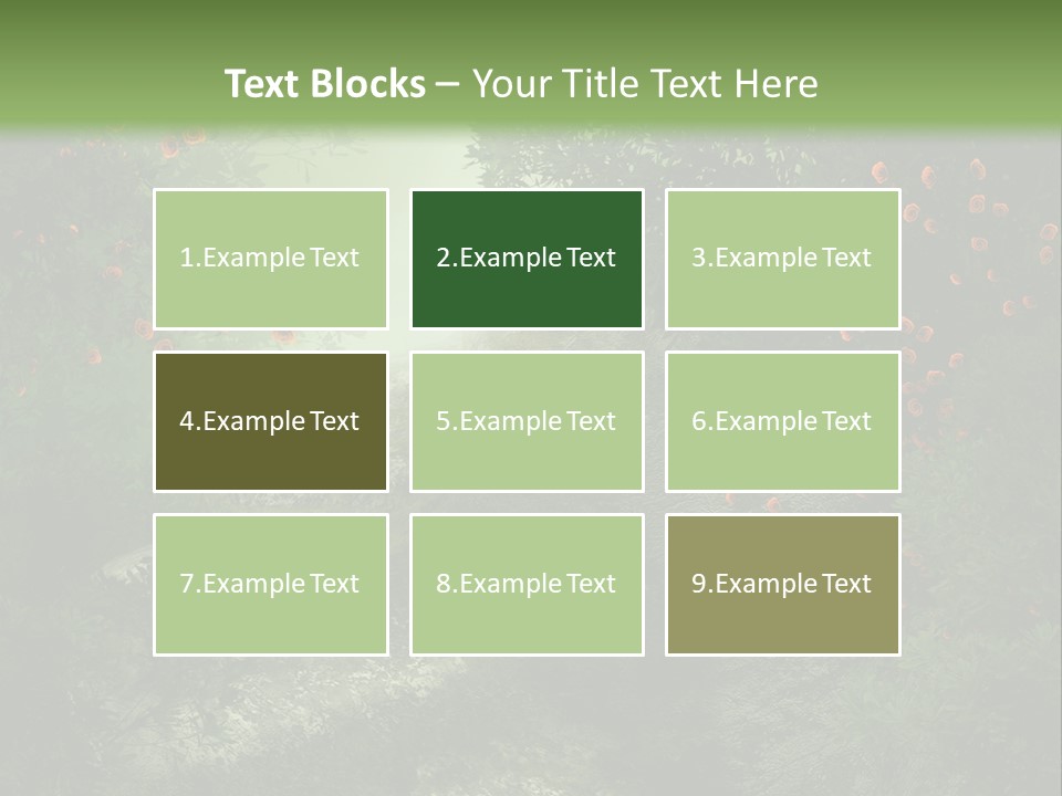 Kwiat Ciemny Drewniany PowerPoint Template