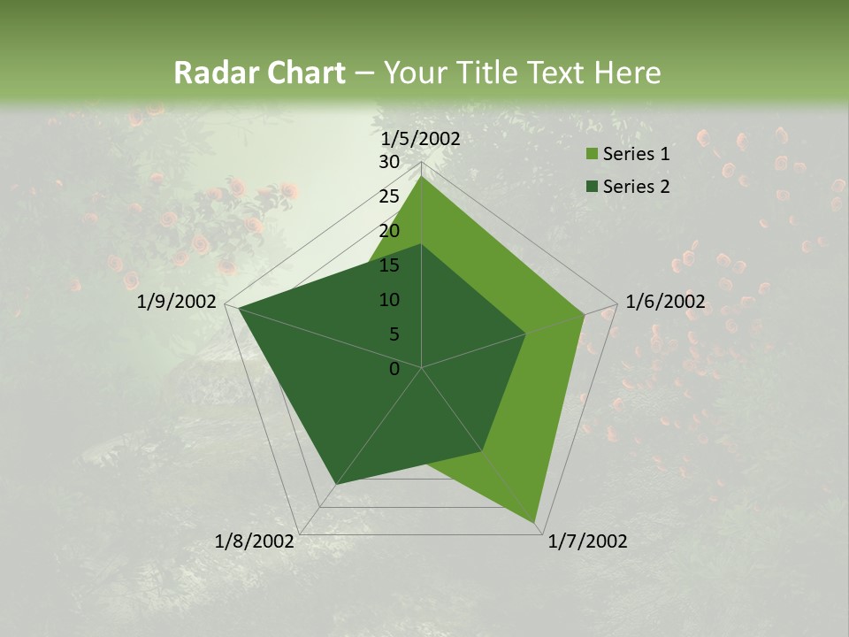 Kwiat Ciemny Drewniany PowerPoint Template