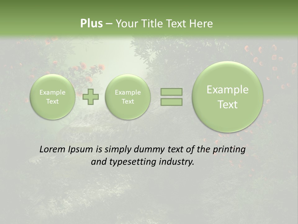 Kwiat Ciemny Drewniany PowerPoint Template