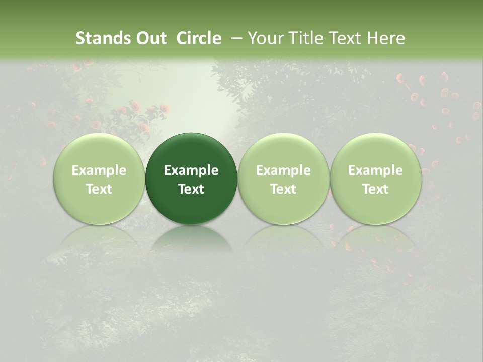 Kwiat Ciemny Drewniany PowerPoint Template