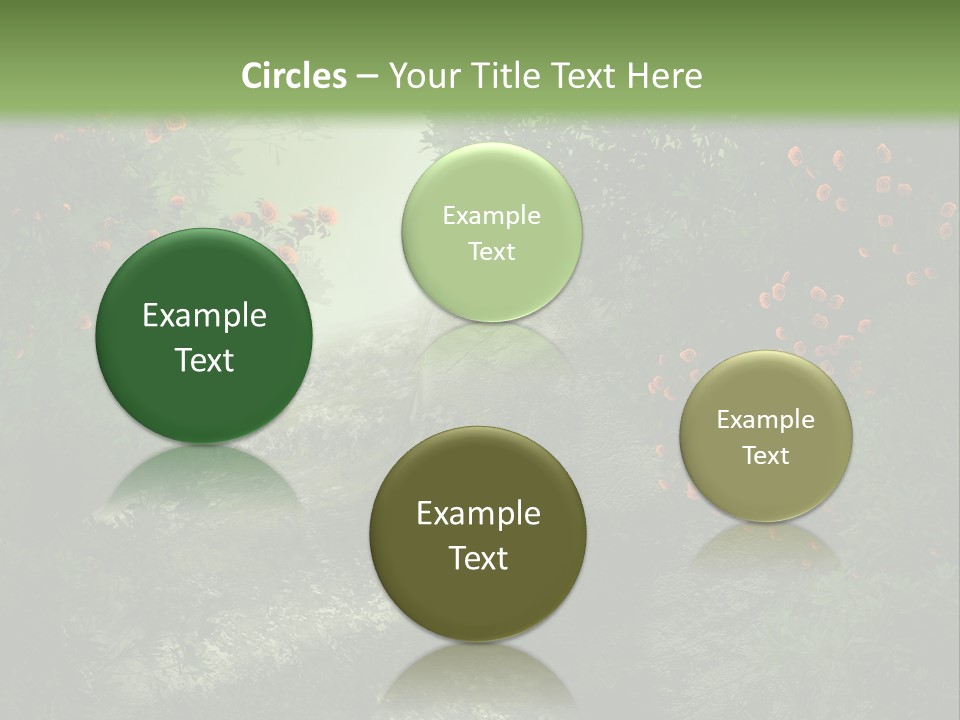 Kwiat Ciemny Drewniany PowerPoint Template