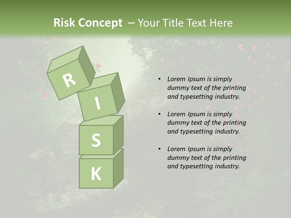 Kwiat Ciemny Drewniany PowerPoint Template