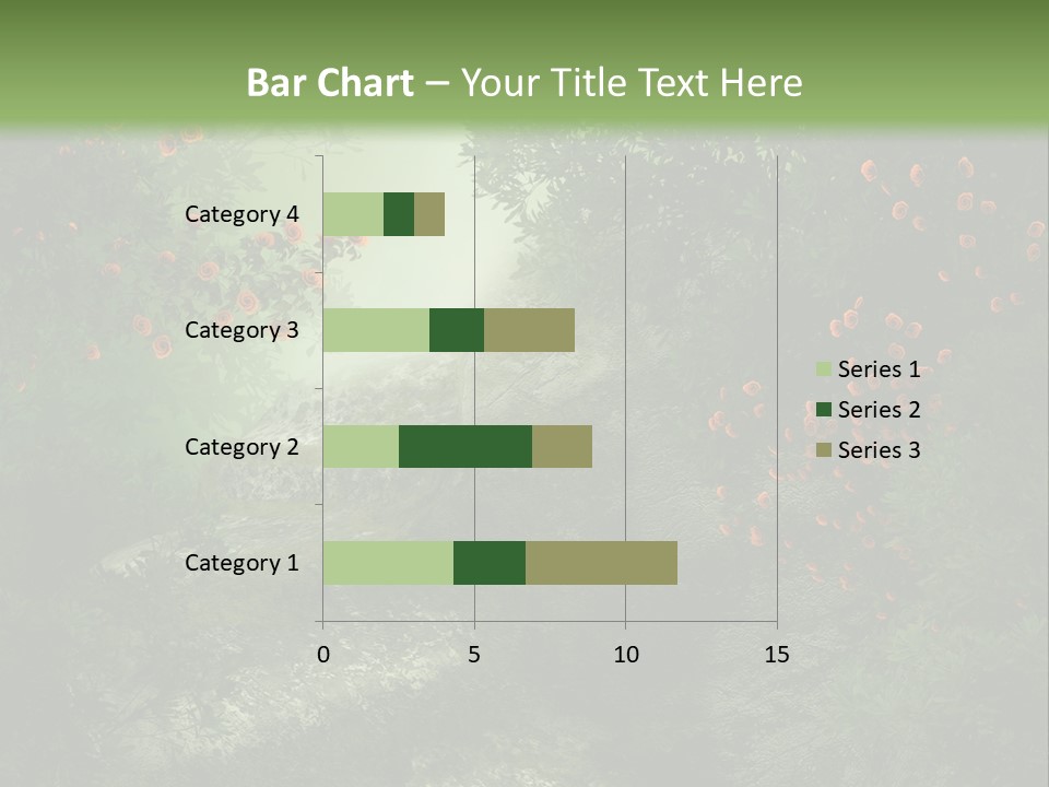 Kwiat Ciemny Drewniany PowerPoint Template