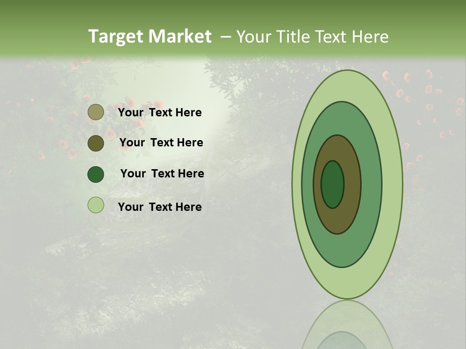 Kwiat Ciemny Drewniany PowerPoint Template