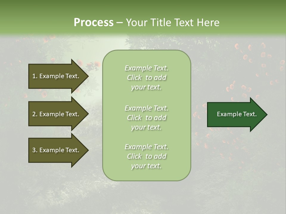 Kwiat Ciemny Drewniany PowerPoint Template