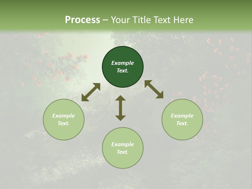 Kwiat Ciemny Drewniany PowerPoint Template