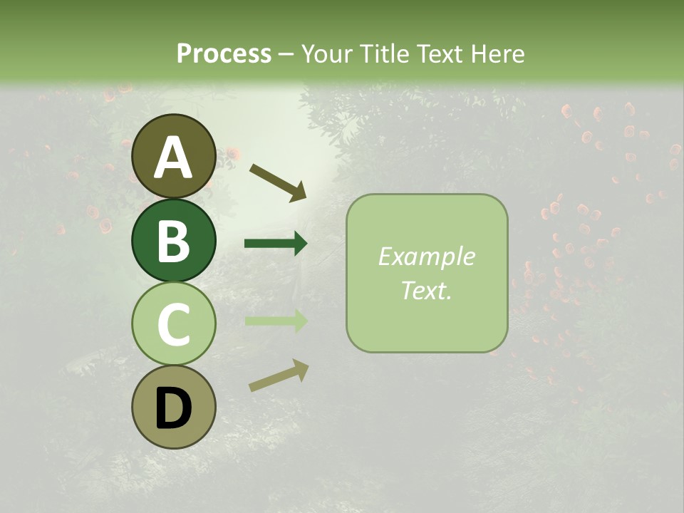 Kwiat Ciemny Drewniany PowerPoint Template